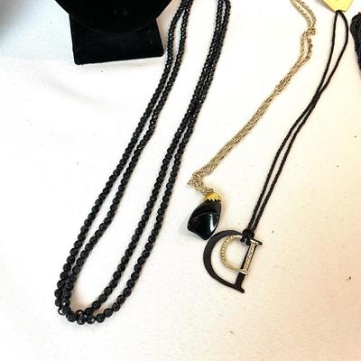 1223 Black Costume Jewelry Lot