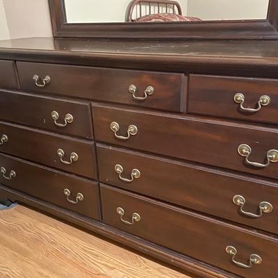 All Wood Dresser with mirror