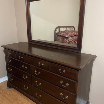 All Wood Dresser with mirror