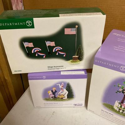Department 56 Easter And American ðŸ‡ºðŸ‡¸ Flag