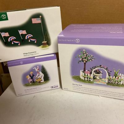 Department 56 Easter And American ðŸ‡ºðŸ‡¸ Flag