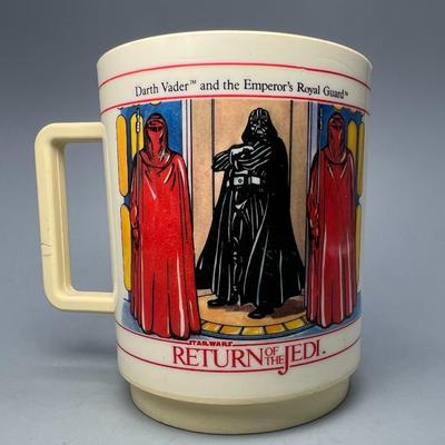 Vintage Deka Star Wars Return of the Jedi 1983 Plastic Collectors Cup Luke, Darth Vader, Yoda, & More