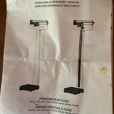 Healthometer Physician Beam Scale