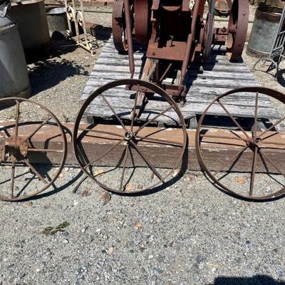 Vintage Small Iron Wheels