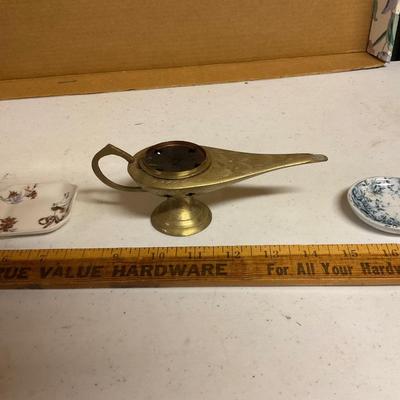 Brass Incense Burner And H.C. Plate