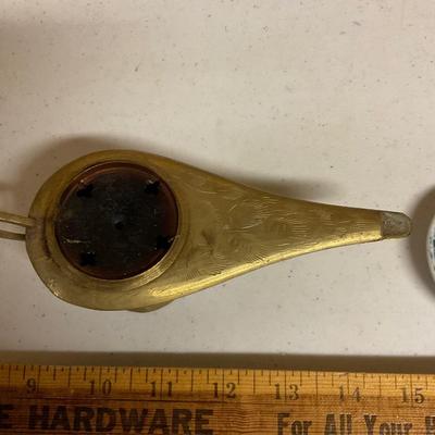 Brass Incense Burner And H.C. Plate