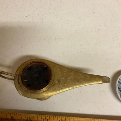 Brass Incense Burner And H.C. Plate