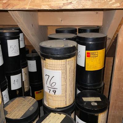 Approximately 90 To 100 Aerographic Films With Canisters