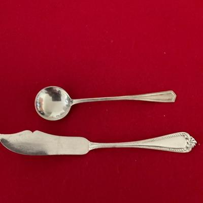 Sterling Silver Spoon And knife