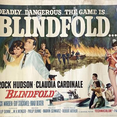 Blindfold 1965 vintage movie poster