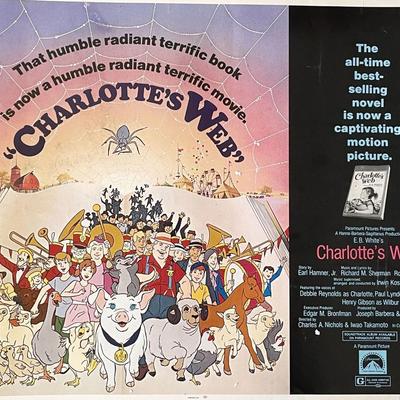 Charlotte's Web 1973 vintage movie poster