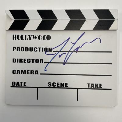 Filmmaker James Cameron signed movie clapperboard