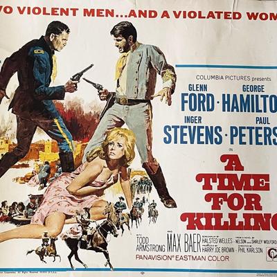 A Time for Killing 1967 vintage movie poster