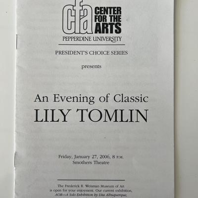 Lily Tomlin Center for the Arts program 