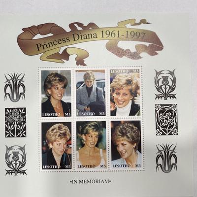 Lesotho Princess Diana commemorative stamp set