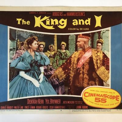 The King and I original 1956 vintage lobby card