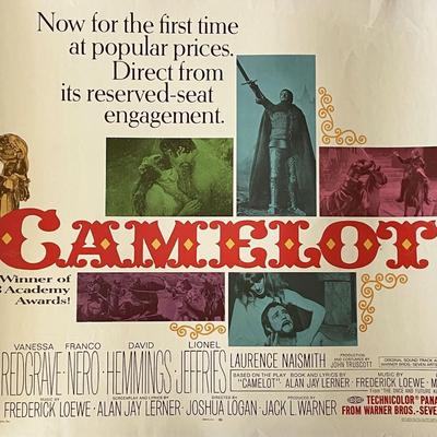 Camelot 1967 vintage movie poster