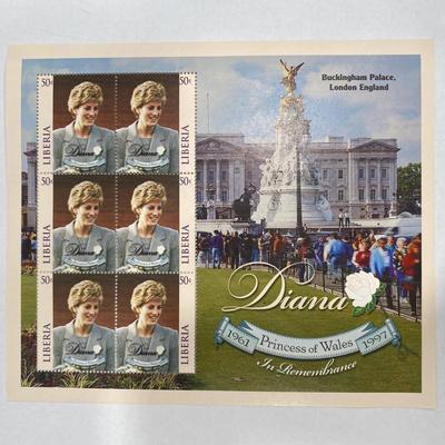 Liberia Diana Princess of Wales commemorative stamp set
