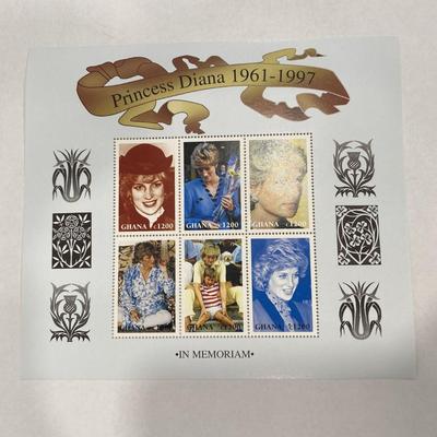 Ghana Princess Diana commemorative stamp set