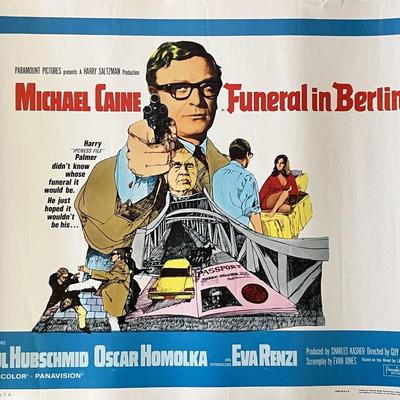 Funeral in Berlin 1966 vintage movie poster