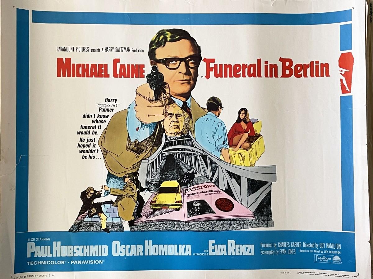 Funeral in Berlin 1966 vintage movie poster