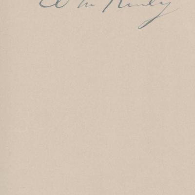 William McKinley signature cut. GFA Authenticated