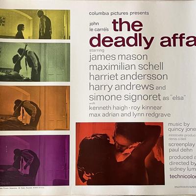 The Deadly Affair 1966 vintage movie poster