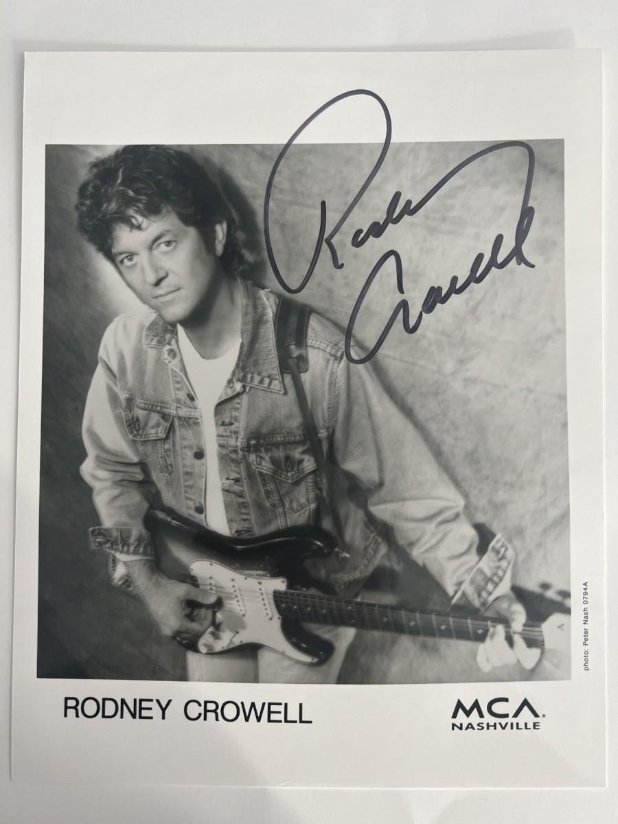 Rodney Crowell signed photo | EstateSales.org