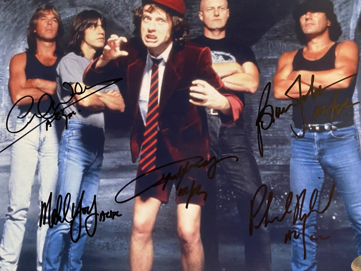 AC/DC band signed photo | EstateSales.org