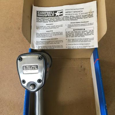 Campbell Hausfeld, pnuematic 1/2" Impact Wrench, TL1002