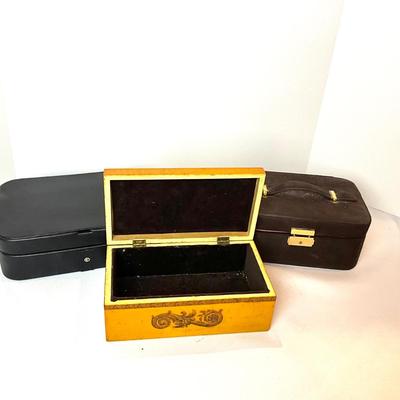 1234 Lot of Three Jewelry Boxes