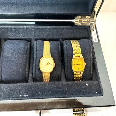 1237 Lot of Women's Michael Kors Watches with Display Case