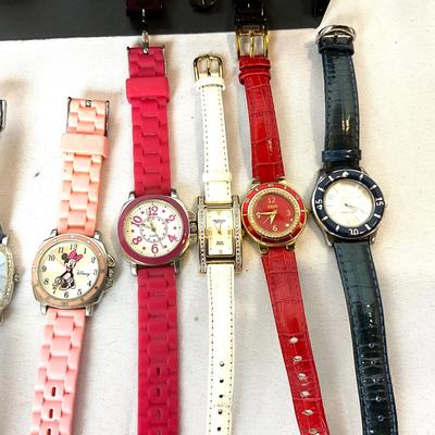 1237 Lot of Women's Michael Kors Watches with Display Case