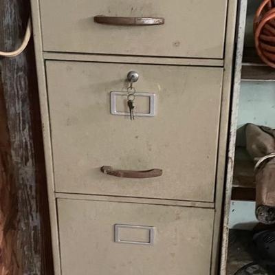 Locking 4 Drawer Filing Cabinet