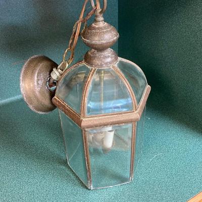 Vintage brass outdoor lamp