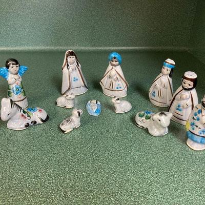 Tonala Mexican Pottery Nativity Scene