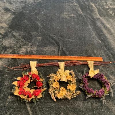 Three Small wreaths