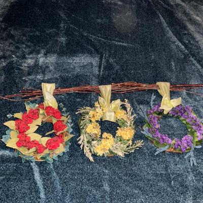 Three Small wreaths