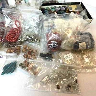 1242 Lot of Jewelry Making Glass Beads