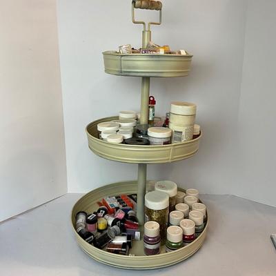1246 Three Tier Stand with Glitter Craft Supplies