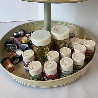 1246 Three Tier Stand with Glitter Craft Supplies