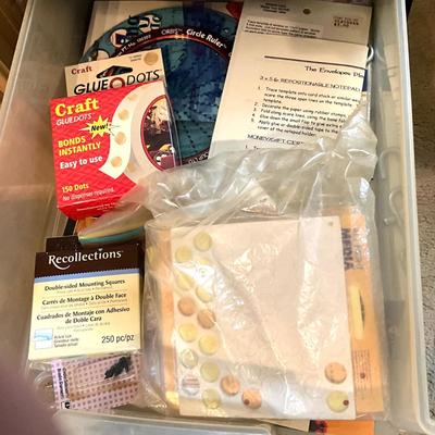 1247 Four Drawer plastic cabinet with Craft Adhesives