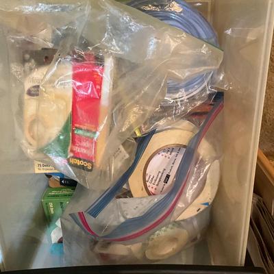 1247 Four Drawer plastic cabinet with Craft Adhesives