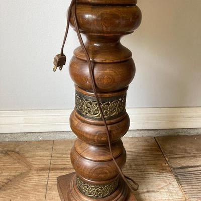 Mid Century Modern wooden lamp