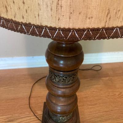 Mid Century Modern wooden lamp
