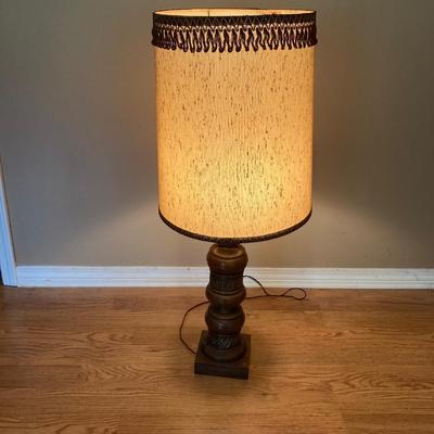 Mid Century Modern wooden lamp