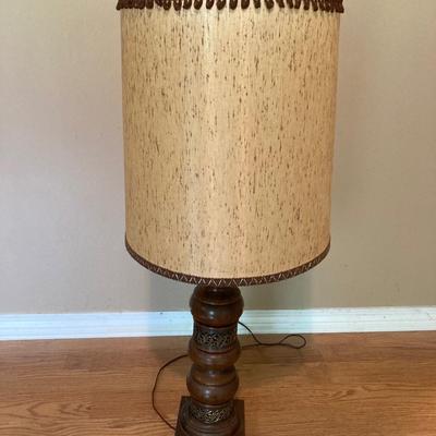 Mid Century Modern wooden lamp