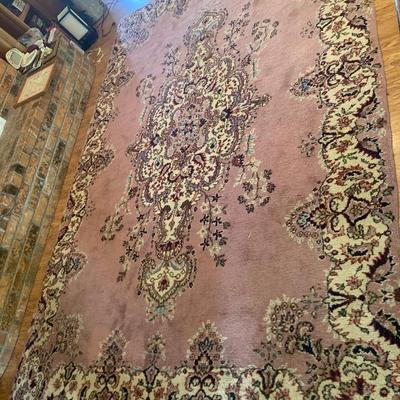 Authentic Turkish hand knotted area rug