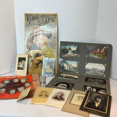 1251 Lot of Vintage Traveling Post Cards, Pictures, Sheet Music