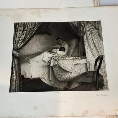 1252 Vintage French Women in Art Engravings